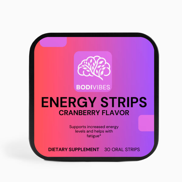 Bodi Vibes Oral Energy Strips Cranberry Flavor