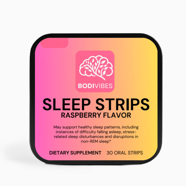 Bodi Vibes Oral Sleep Strips Raspberry Flavor